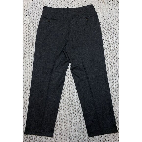 Polo Ralph Lauren Winter/Fall Men Virgin Wool & Cashmere Dress Pants VTG w35x29 - Picture 6 of 6
